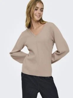 Onlviola Ls Fit V-Neck Knt