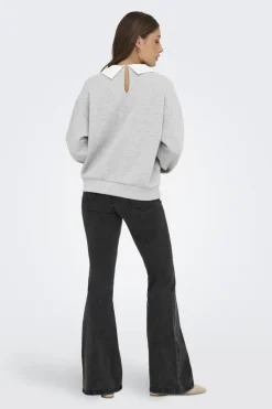 Onlwillow L/S O-Neck Emb. Ub Swt