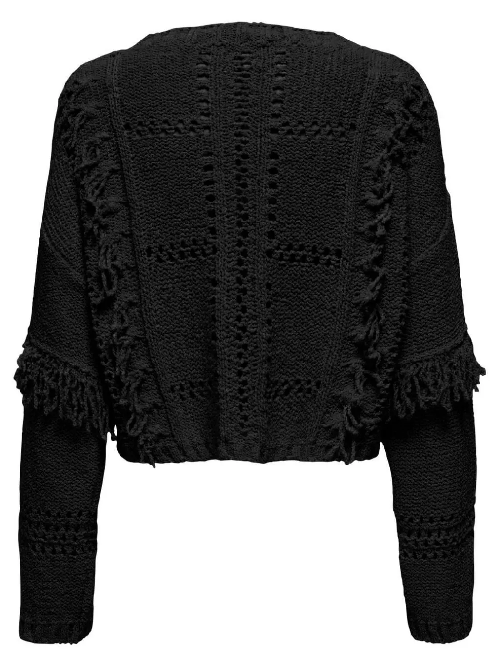 Onlyrsa Life Ls Fringe O-Neck Cc Knt