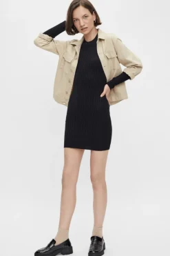 PcCrista LS O-Neck Knit Dress