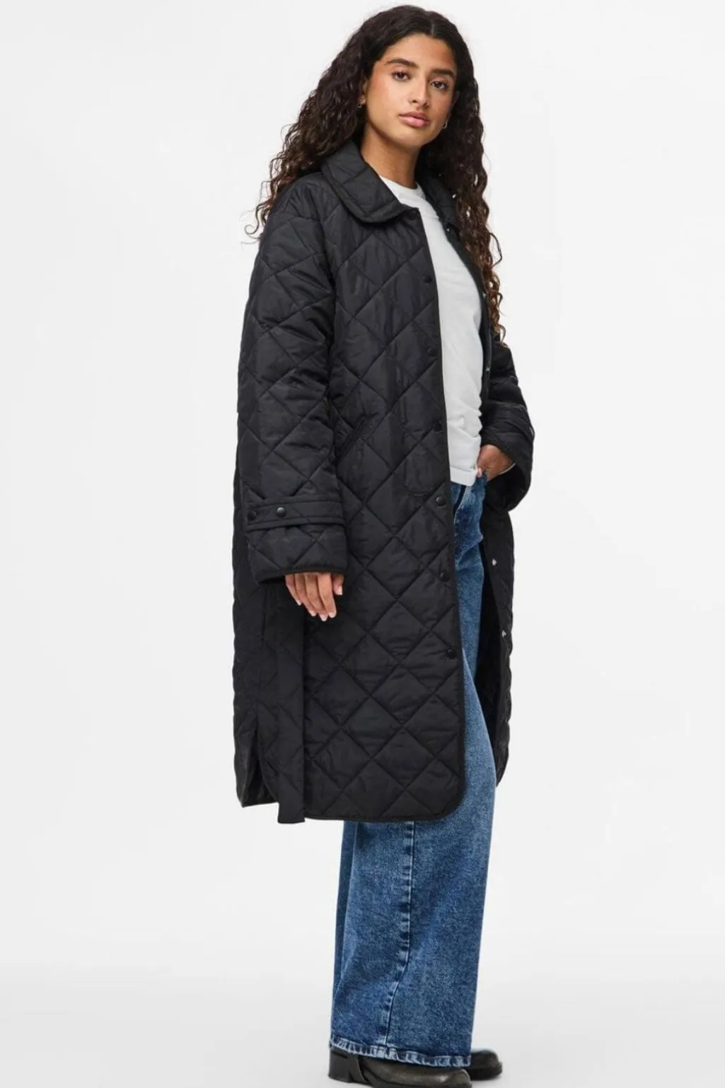 Pcemily Long Quilted Jacket