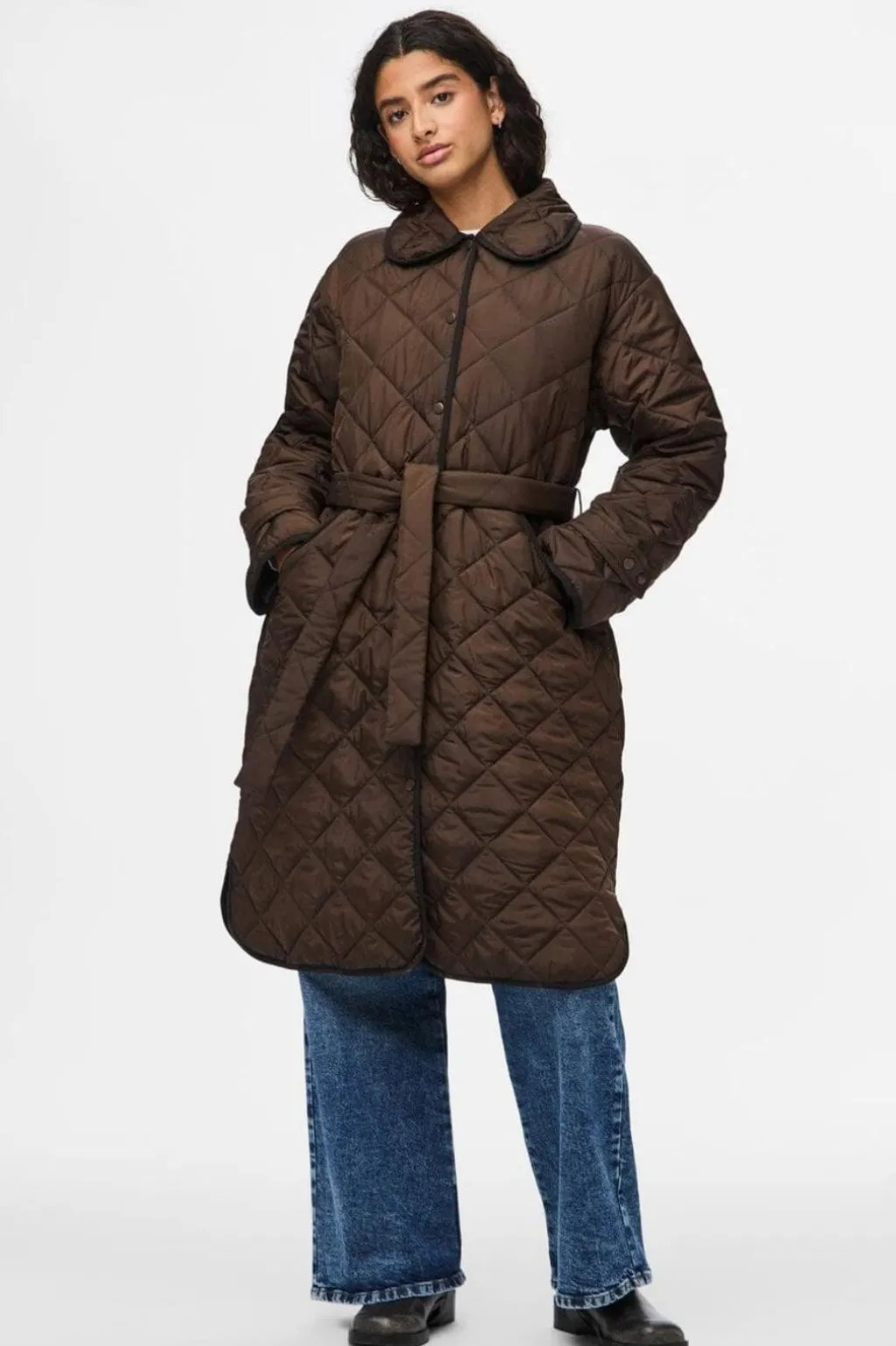 Pcemily Long Quilted Jacket