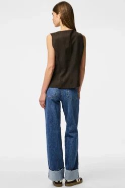 Pcfalka Sl Pinstriped Vest Fsy