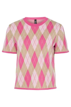 Pcfarley Ss O-Neck Knit Fsy