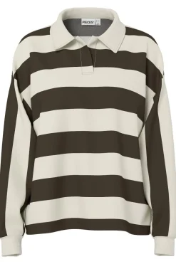 Pcfilucca Ls Loose Polo Shirt