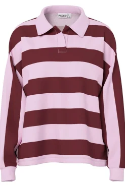 Pcfilucca Ls Loose Polo Shirt