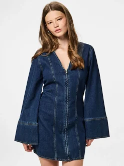 Pcflora Ls Denim Dress