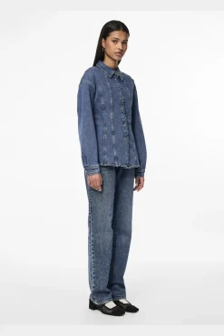 Pcginny Ls Denim Shirt Jit