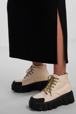 Pckylie Ss O-Neck Ankle Dress