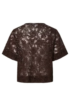 Pclouise 2/4 V-Neck Tie Top