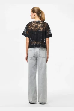 Pclouise 2/4 V-Neck Tie Top