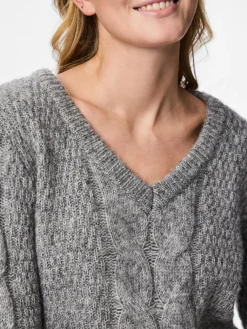 Pcnina Ls V-Neck Knit