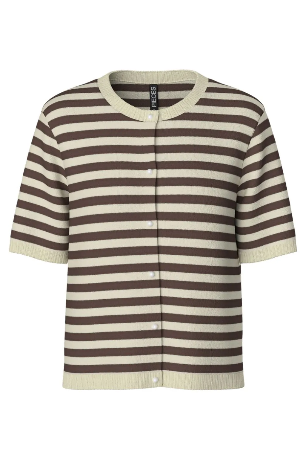 Pcorina Ss Stripe Knit Cardi Pwp