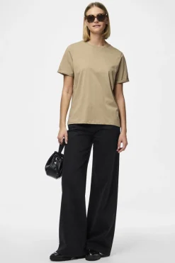 Pcria Ss Fold Up Solid Tee