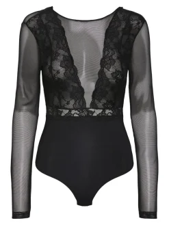 Pcsicca Ls Bodystocking