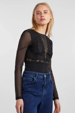 Pcsicca Ls Bodystocking