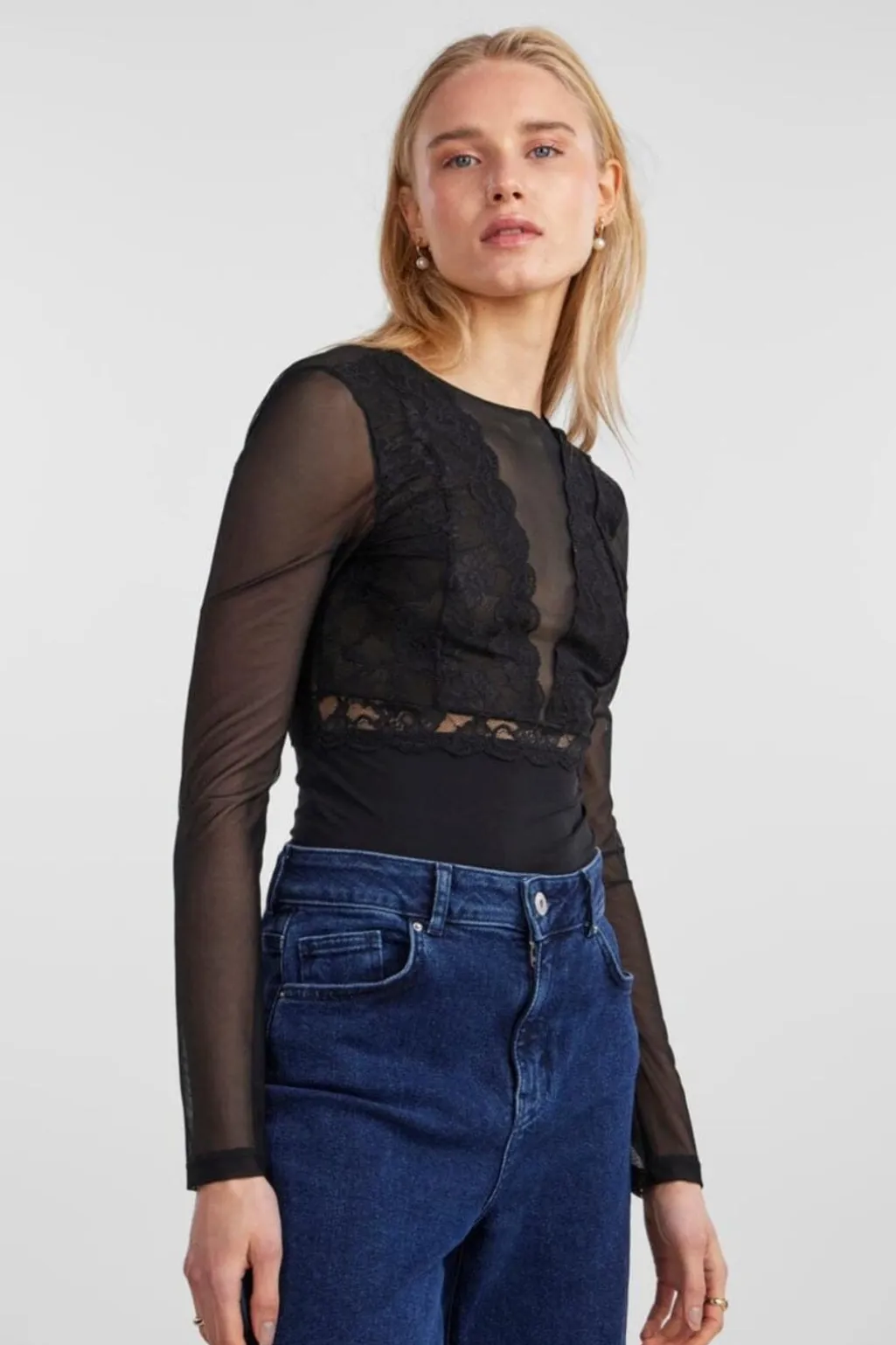 Pcsicca Ls Bodystocking