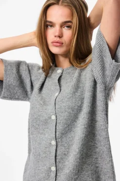 Pcsilly Ss O-Neck Knit Cardigan