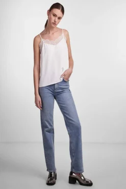 Pctiffany Strap Lace Top Bc