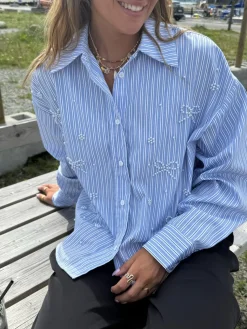 Pearl Bow Shirt 160786C