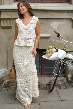 Pillina Crochet Knit Skirt 165220