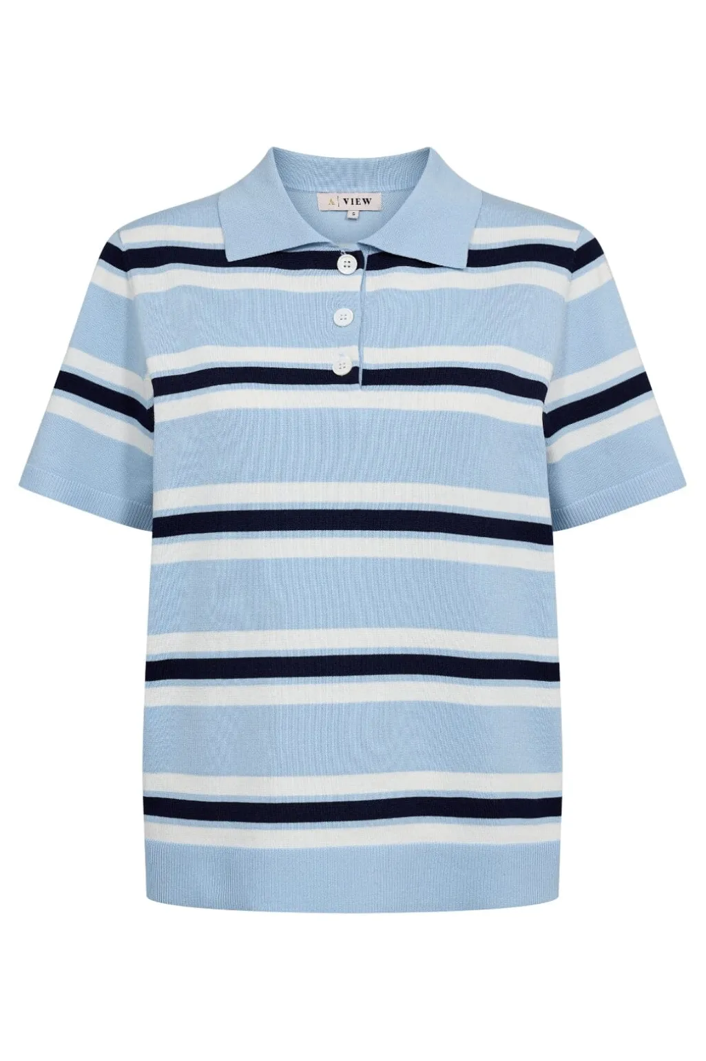 Polo Stripe Knit Blouse AV5060