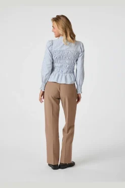 Possa Stripe Smock Blouse 164667