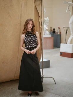 Raya Faux Leather Skirt 167137