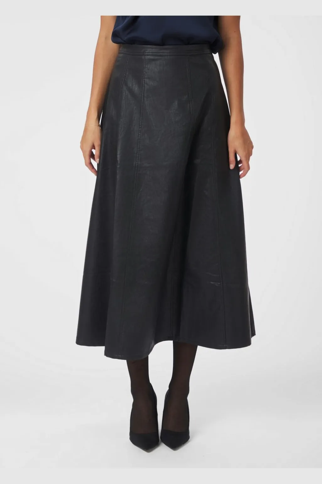 Raya Faux Leather Skirt 167137