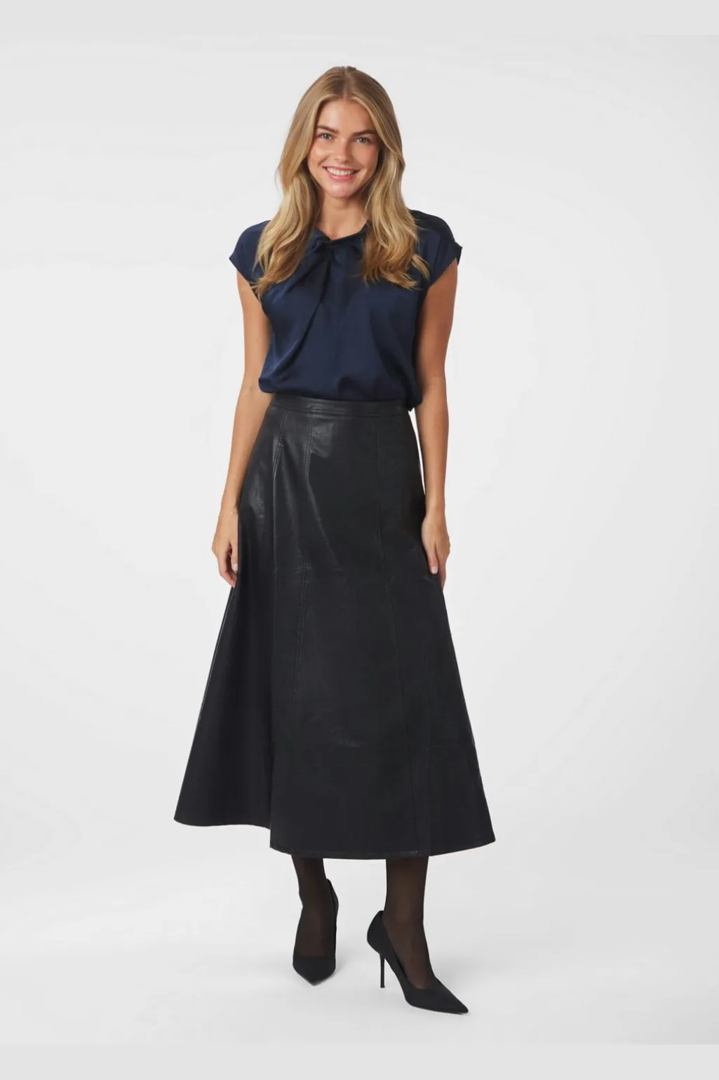 Raya Faux Leather Skirt 167137