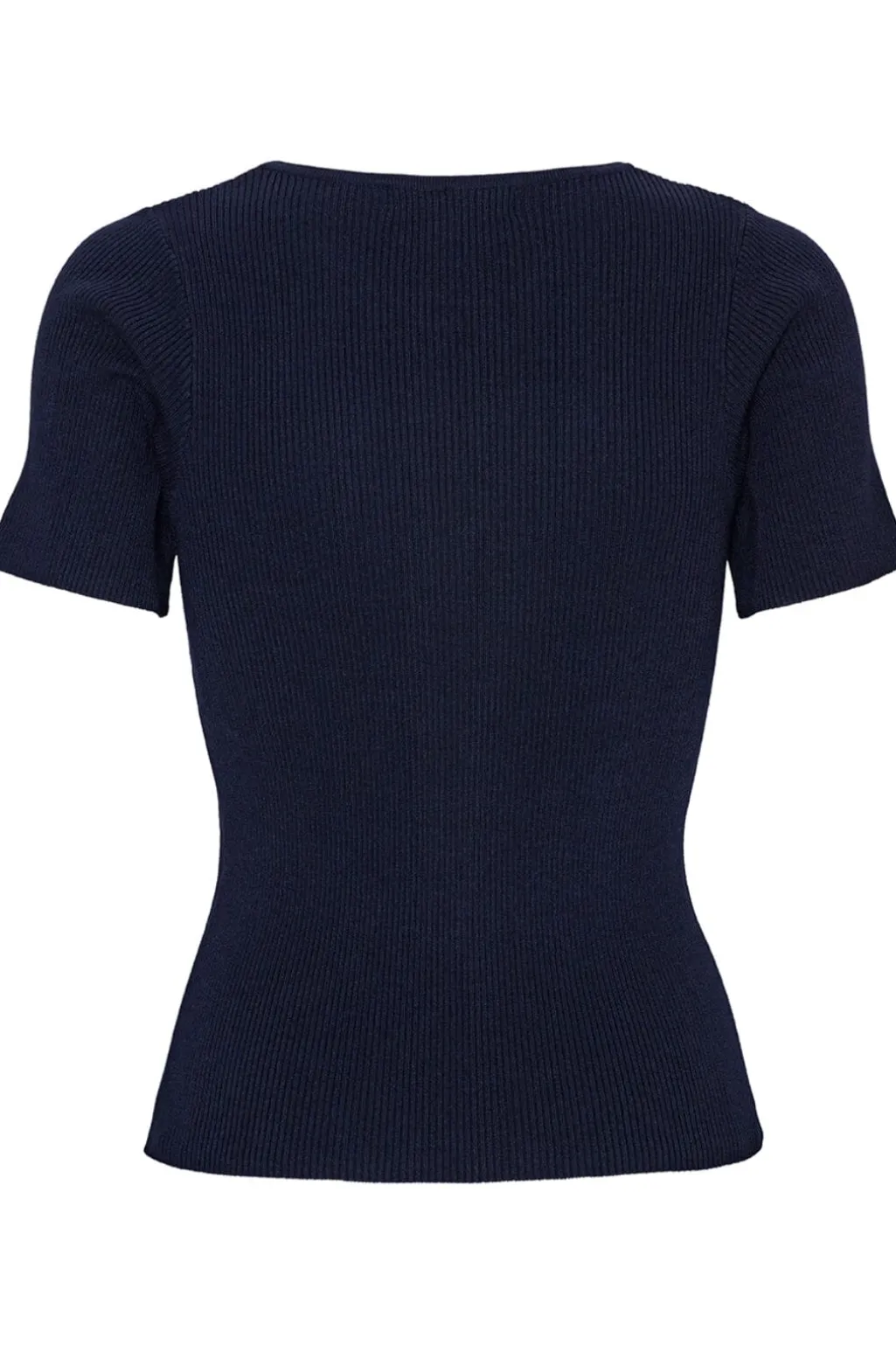 Rib Knit Short Sleeve Top