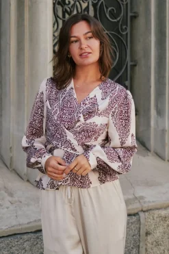 Rista Paisley Drop Blouse 166208