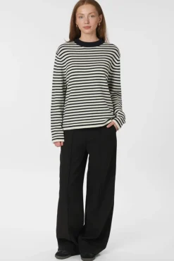 Rivi Stripe Knit Sweater 164957