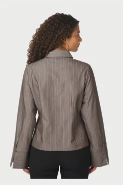 Rosa Pinstripe Melange Shirt 167016