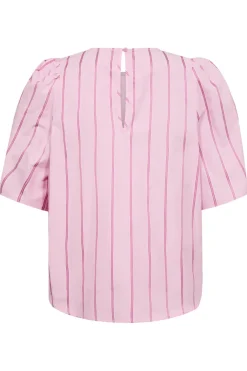 Rosalinacc Stripe Ss Blouse 35876