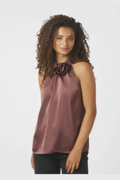 Rosette Heavy Sateen Top 164817