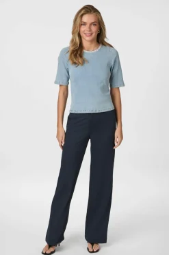 Rosia Denim Emb Top 165734