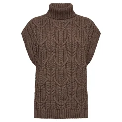 Rowcc Oversize Cable Knit Vest 32222
