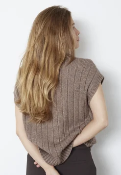 Rowcc Oversize Cable Knit Vest 32222