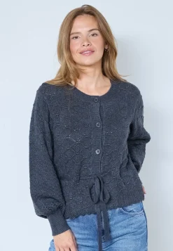 Rowcc Pointelle Tie Cardigan 32241