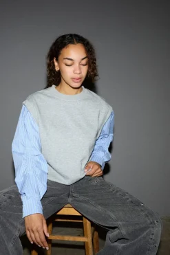 Sabinacc Mix Shirt Sweat 47010