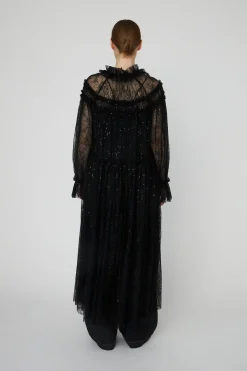Sheer Lace Maxi Cape Dressls54-4306