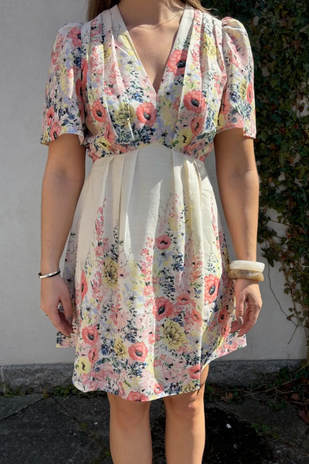 Shena Flower Print Dress 166451