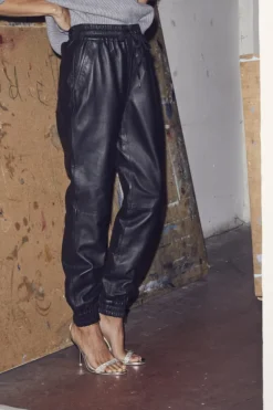 Shilohcc Leather Joggers