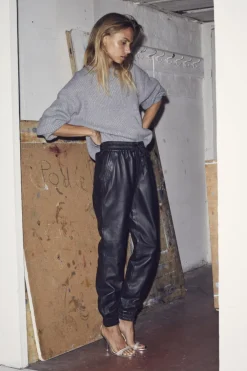 Shilohcc Leather Joggers