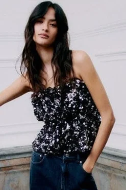 Shiny Strap Top 60229