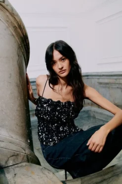 Shiny Strap Top 60229