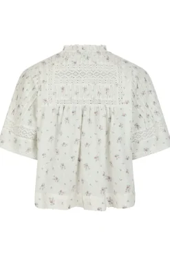 Siama Dobby Flower Blouse 165279