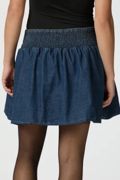 Solar Denim Balloon Skirt 165053