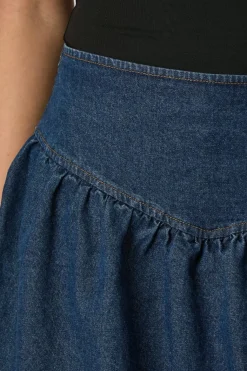 Solar Denim Balloon Skirt 165053